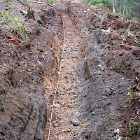 Indata - Trenching to Bedrock at Indata Property